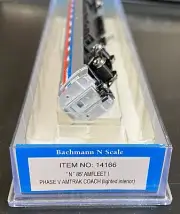 N scale Amtrak Amfleet lighted coach III new design Bachmann Micro-trains couplr