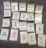 Qty Vintage Apothecary Bottle Labels.