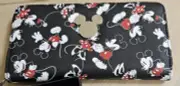 DISNEY MICKEY & MINNIE MOUSE ZIP AROUND ID WALLET SILVER ACCENT ID CREDIT CARD