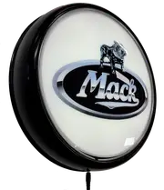 Mack Truck Semi Trailer LED Bar Lighting Wall Sign Light Button White/Black