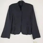 NEW Anne Klein Women's Polka Dot Blazer Black Sz 12 NWT Retail $170