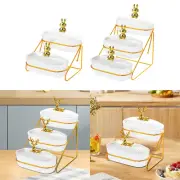 Dried Fruit Tray Fruit Bowls with Rack Multi Layer for Candy Snack Nuts