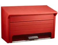 在飛比找Yahoo!奇摩拍賣優惠-日本品牌 紅色房子房屋設計感門口信箱郵筒郵件收納箱信封信件收