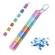 Pill Box Organiser, Portable Weekly Pill Box, 7 Day 1 Times a Day Compartment...