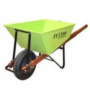 EASYMIX Fugly Wheelbarrow Timber Handle F-Free Wheel FU1200-HBHNBS