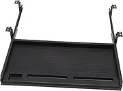 HOODANCOS 1 Set Under Desk Keyboard Tray with Pull Out Drawer Ergonomic Sliding Keyboard Storage Plate for Office Use Sturdy and Durable Design