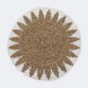 Natural Sunburst Round Placemat