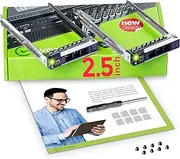 WORKDONE 2-Pack 2.5" Hard Drive Caddy for Dell PowerEdge Servers and XC-Series - 14th Gen DXD9H R440 R640 R740 R740xd R840 R940 R6415 R7415 R7425 - SSD SAS SATA NVMe Tray - Easy Setup with Manual