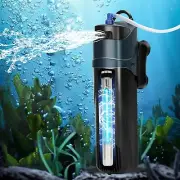 Aquarium Filter with 13W U-V Double Light for 20-75 Gallon 800L/H Fish Filter AU