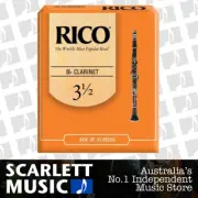 Rico Bb Clarinet 10 x Reeds, Strength 3.5 ( 3 1/2 ) 10-pack RCA-1035