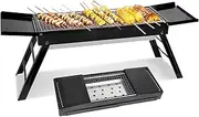 Portable Charcoal Grill | Small BBQ Grill Charcoal - Small Barbecue Accessories for Tailgating Camping Beach Picnic Backpacking Garden