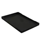 Serving Fruit Bread Plate Wooden Breakfast Dish Tea Bed Tray 38×27.8cm Black