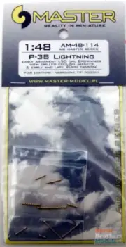 MASAM48114 1:48 Master Model P-38 Lightning Early Armament Set