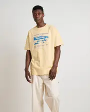 Gone Moody 50-50 AAA Short Sleeve T-Shirt in Solid Butter Yellow