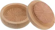 UTHCLO Handheld Grain Grinder Wooden Mill Rice Grain Peeling Tool for Kitchen Multifunctional
