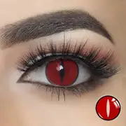 1 Pair Cosplay Color Contact Lenses White Black Blind Lens Anime Cosplay Eye Contacts Red Lenses Halloween Snake Eye Lens Yearly