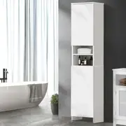 Oikiture Bathroom Cabinet Storage Laundry Tall Slim Toilet Floor Cupboard