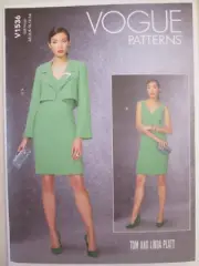 Vogue 1536 Tom and Linda Platt American Designer Dress Jacket Pattern 6-14 UC FF