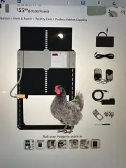 Automatic Battery Powered Chicken Coop Door Waterproof Door Opener Timer Control