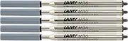 LAMY M16 Set of 5 Ballpoint Pen Large Capacity Metal Refill – Original Replacement Refill for All Lamy Ballpoint Pen Models – Indelible – Fine Line Width in Ink Colour Black