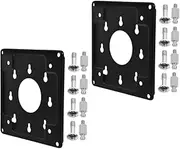 TEHAUX 2pcs PC Hanger Bracket Monitor Computer Screen Arms Kit Screen Mount Backup Camera Mount Computer Screen Wall Mount Rear Camera Mount Cold Rolled Steel Black