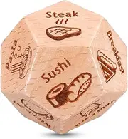 Anniversary Date Night Gifts for Couples Valentines Day Gifts for Him Her Food Decision Dice Christmas Birthday Gifts for Husband Wife Boyfriend Girlfriend Funny Gifts for Men Women Coworker 12 Side