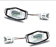 HUVNEXA License Plate Light Xenon White OEM-Fit License Plate Light For MDX RL TL TSX ILX Car Number Plate Light