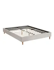 [Artiss] Metal Bed Frame Queen Size in Grey Mason