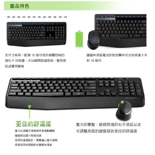 Logitech 羅技 MK345 無線鍵盤滑鼠組