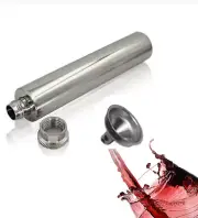 Mini Flask 2oz 60ml Stainless Steel Wine Tube with Funnel Portable Exquisite