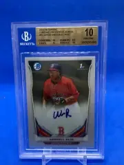 2014 Bowman Chrome Prospect Autos Wendell Rijo BGS 10/10