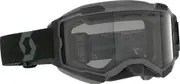 Scott Fury Black Snow Goggles, clear for Men One Size