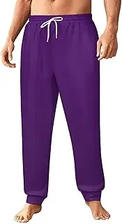[Generic] Men's Sweatpants, Purple Palette-436, Polyester Joggers, Sweatpants Jogging Pants for Workout Running