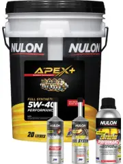 Nulon Apex+ 5W-40 Engine Oil 20L + Octane Booster, Treatment & Extreme Clean