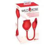 Wild Rose Suction & Bullet - Red USB Rechargeable Air Pulse & Bullet Stimulator