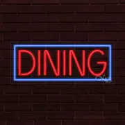 NEW "DINING" w/BORDER 30x12x1 INCH LED FLEX WINDOW/WALL INDOOR SIGN 31379