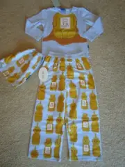Peter Alexander Jnr Boys Honey Bear PJ Set pyjamas Size 2 & 3 NWT