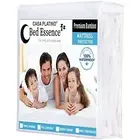 Fabric Mattress Cover Waterproof & Dust Mite Proof Mattress Protector Queen Size