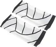 [NULYLU] 2pcs Sports Headband Sweat Bands Football Sweatband Workout Headband Sweat Head Bands Head Lights for Forehead Bandana Workout Sweatbands Bandeau Bandanas for Men Polyester White