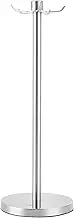 XIASABA 360 Degree Rotating Utensil Rack Spatula Spoon Soup Ladle Holder Organizer Premium Kitchen Supplies Made of High Hardness 304 Stainless Steel with Non Slip Base and Sanded