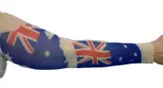 Australia Day Aussie Flag Novelty Tattoo Sleeve - New and longest too