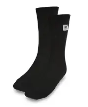 Omp IE0-0762-A01-071-M, 2 Pack Black Nomex Racing Socks Black Nomex Size Medium