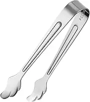 Mini Serving Tong, Stainless Steel Kitchen Tongs, Small Sugar Tong Set | Durable Metal Pinch Tongs, Appetizer Serving Tools, Compact Food Grabber Clips for Buffet Bar Party Tea Coffee Snacks Use