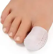 Big Toe Cap Silicone Sleeve Gel Cover Protector Tube Pain Relief Breathable (L)
