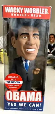 Barack Obama, Funko Wacky Wobbler, Yes We Can, Bobble-Head, Brand New
