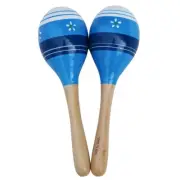 Maracas Hand Percussion Rattles, Wooden Rumba Shaker Musical Instrument for7047