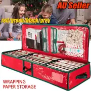 Christmas Xmas Wrapping Paper Storage Bag Tidy Gift Wrap Organizer Decoration.