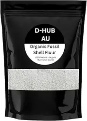 D-HUB AU: 200g Organic Diatomaceous Earth ultra fine (Food Grade) Fossil Shell Flour for Detox, Digestive Health & 100% Natural Supplement | DE for Family, house, pets, insecticide, bath mat, garden applicator & bed bug killer.