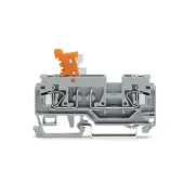 A●10pcs WAGO 280-870 ​2-Conductor Disconnect/Test Terminal Block 2.5mm² Gray New