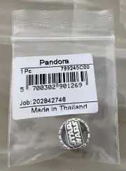NEW SEALED Pandora Star Wars R2-D2 and C-3PO with Logo Bead Charm RETIRED